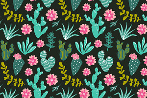 Wild Tropics Vector Hand Drawn Set