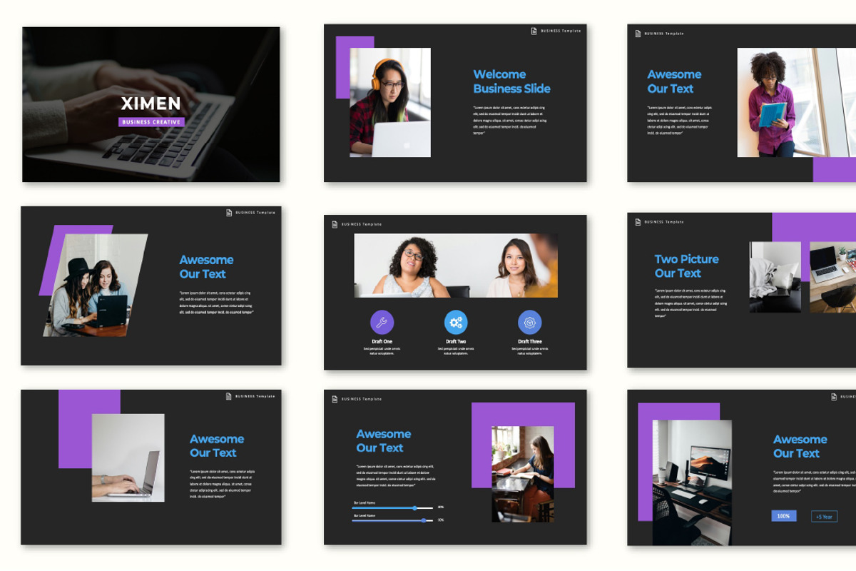 Ximen Business Google Slide, a Presentation Template by Overcloud (Photo 2 of 4)