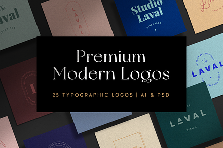 25 Typographic and Modern Logos