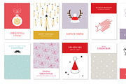 50 Christmas Greeting Cards Set, a Poster Template by Pingebat (Thumbnail 6 of 9)