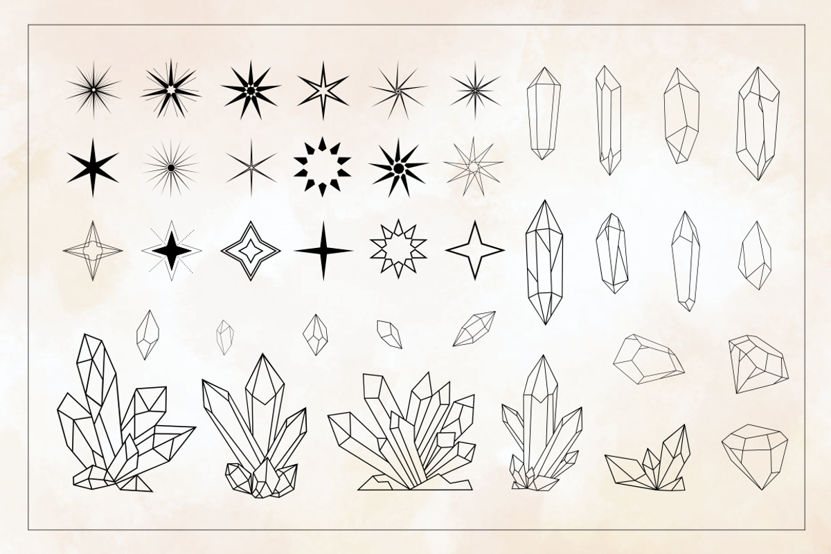 Mystical elements for tarot cards, a Decorative Illustration by Onceli*art (Photo 11 of 13)