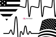 USA Heartbeats SVG, an Object Graphic by PolpoDesign (Thumbnail 2 of 7)