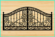 25 Vintage Wrought Iron Gate SVG Set, a Decorative Illustration by Artivon (Thumbnail 4 of 4)
