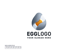 Egg Gradient Colorful Vector Logo, a Branding & Logo Template by yuanesei