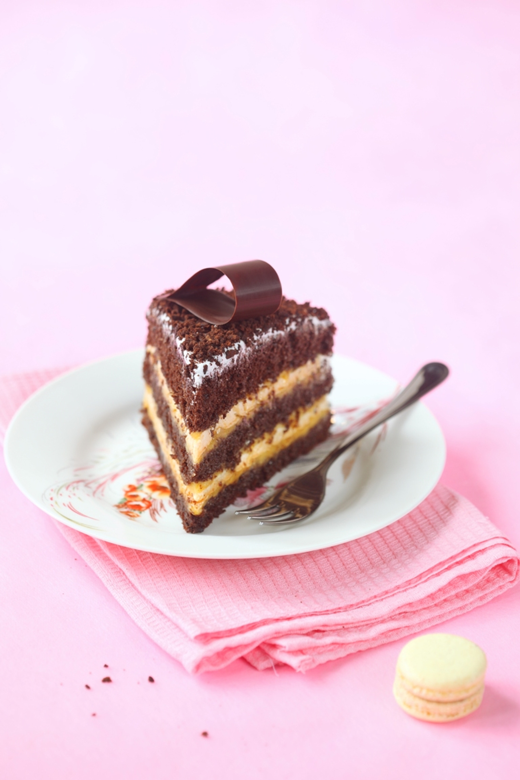 Piece of Chocolate Layer Cake, a Food & Drink Photo by Miuda21