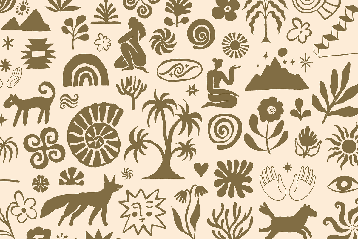 Mystic Relics, Hand-Drawn Glyphs, an Object Graphic by venimo (Photo 4 of 17)