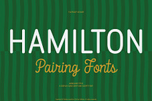 Flatface Hamilton Pairing Font
