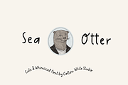 Sea Otter Cute Handwriting, a Handwritten Font by Sofia Skoog (Thumbnail 1 of 11)