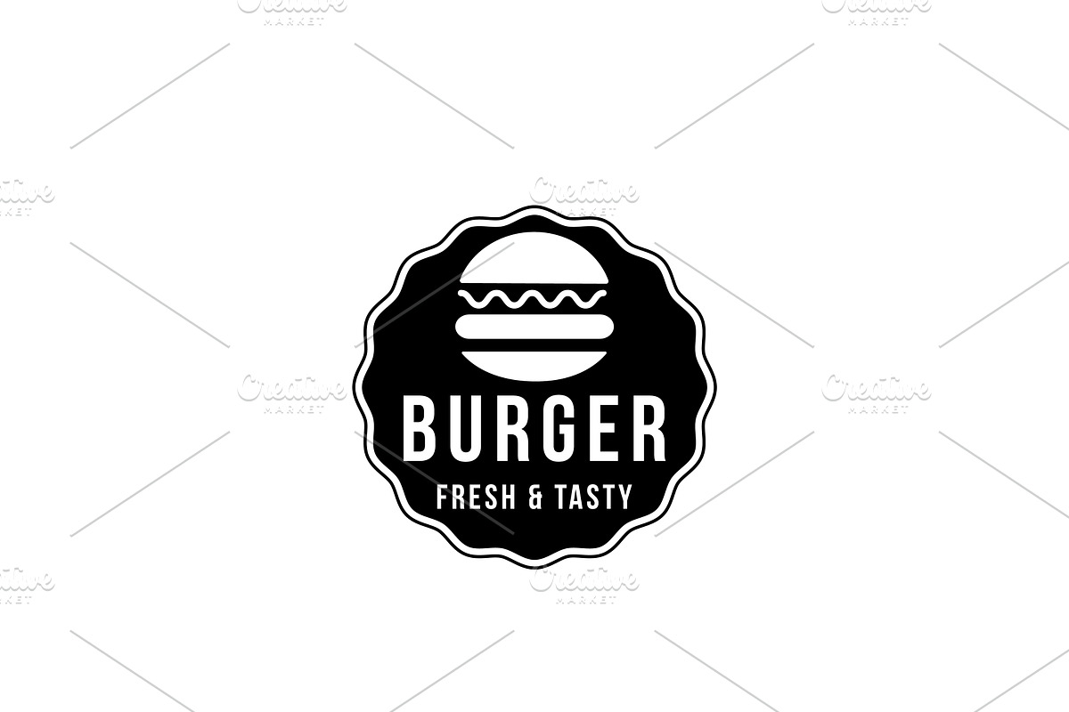 Vintage Burger Logo Design