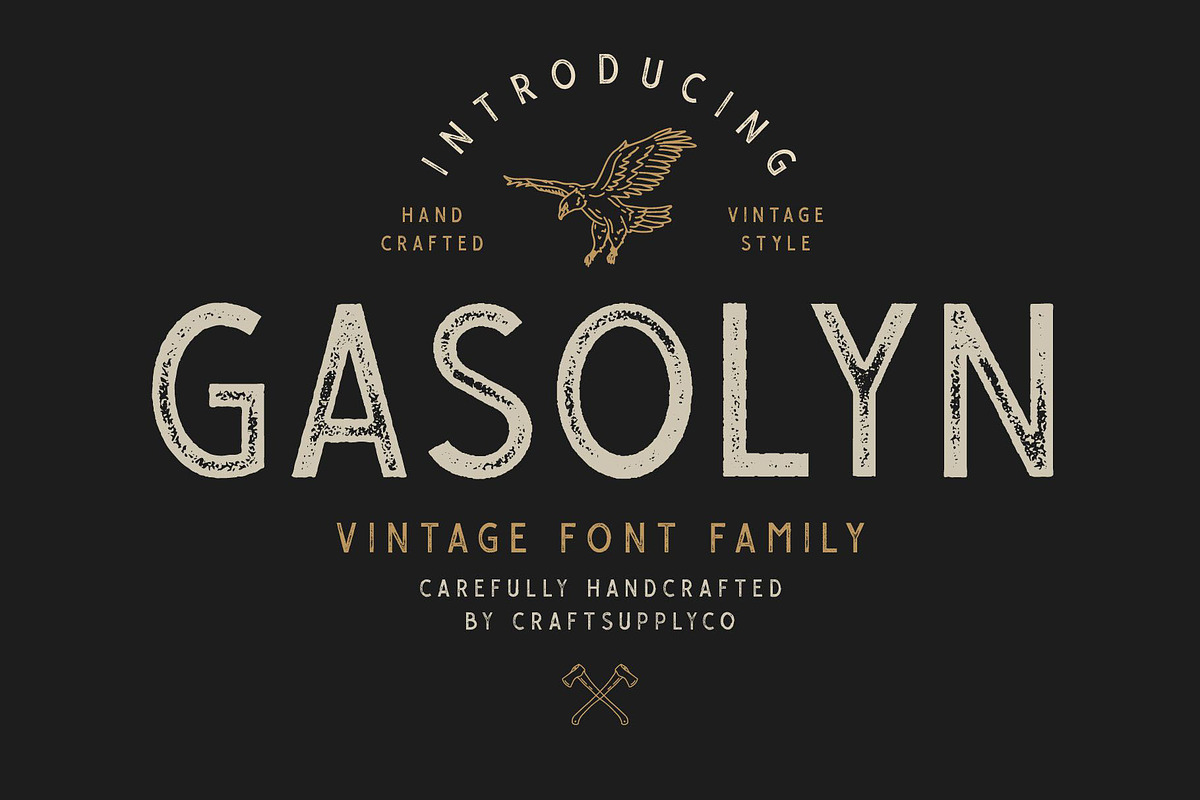 Gasolyn Font Family + Extras, a Sans Serif Font by Craft Supply Co. (Photo 9 of 9)