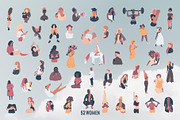 Girl Power Set, a Person Illustration by Kate Galunga Artstore (Thumbnail 2 of 16)
