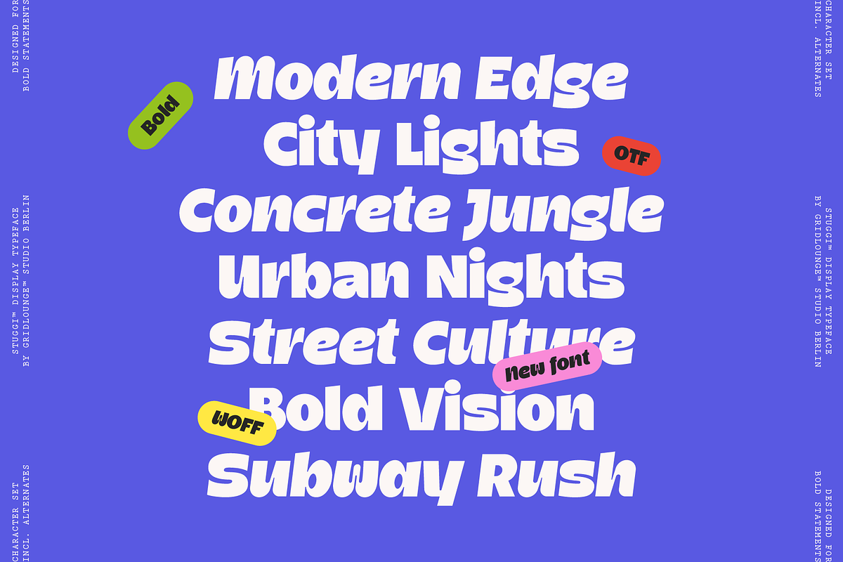 Stuggi — Regular & Italic, a Sans Serif Font by Gridlounge (Photo 12 of 12)