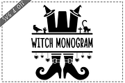 Witch Monogram Font, a Symbol Font by Nobu Collections (Thumbnail 1 of 7)