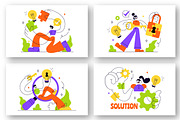 6 Solution Vector Illustration, a Person Illustration by denayunebgt (Thumbnail 2 of 3)