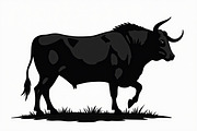 Standing Bull Silhouette Pack, an Illustration by jahid234 (Thumbnail 8 of 9)