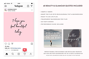 Beauty & Glamour Instagram Quotes, a Social Media Template by Bold Leap Creative (Thumbnail 2 of 3)