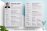 Professional Resume CV Template, a Resume Template by PixelWink (Thumbnail 2 of 3)