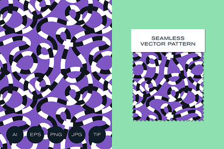 Black and White Curvy Lines Pattern, a Pattern Graphic by Rxmi Studio