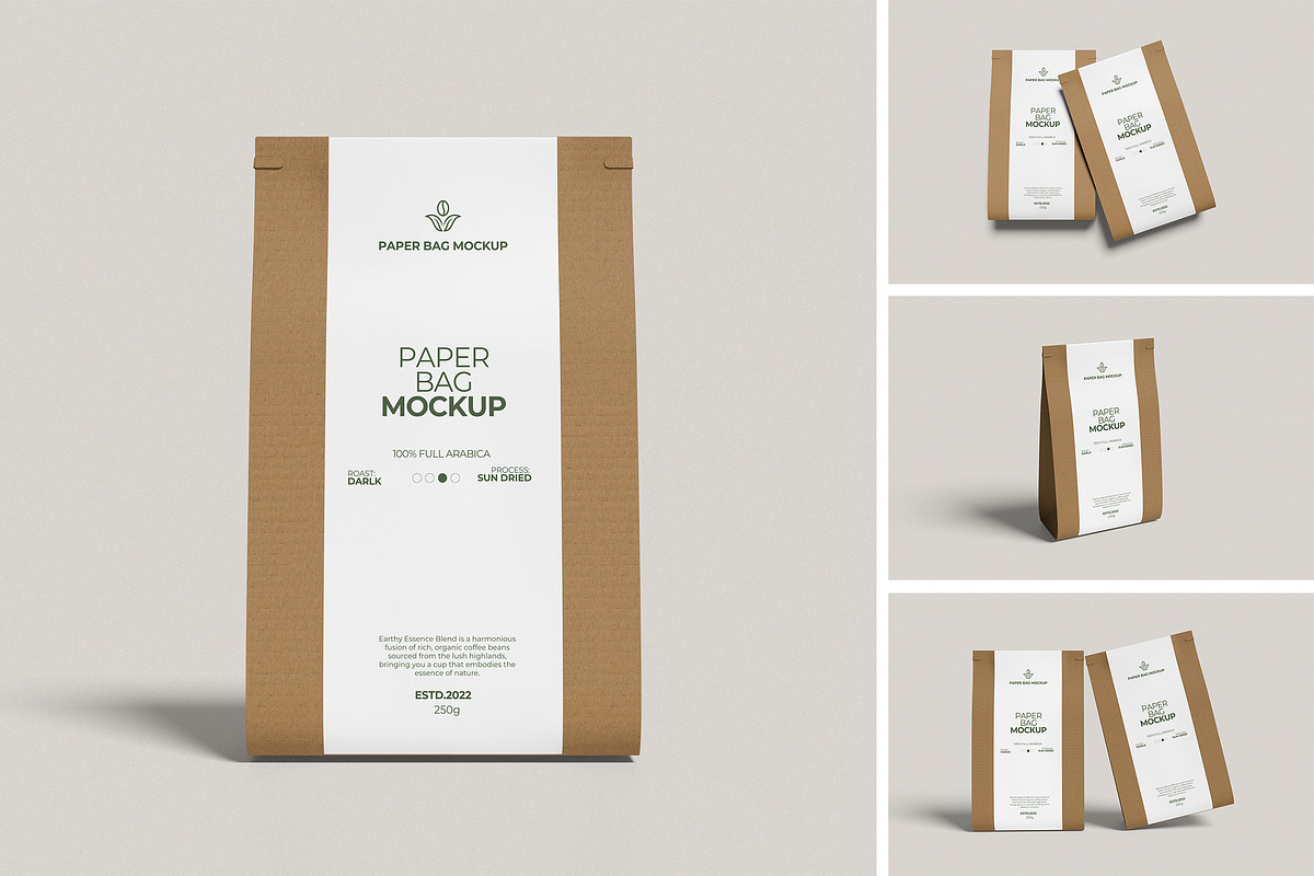 Paper Bag Mockup, an Advertising Mockup by xavier_studio (Photo 1 of 5)
