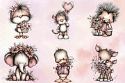 Mother’s Day Animals Clipart, an Illustration by SVGArt (Thumbnail 5 of 9)