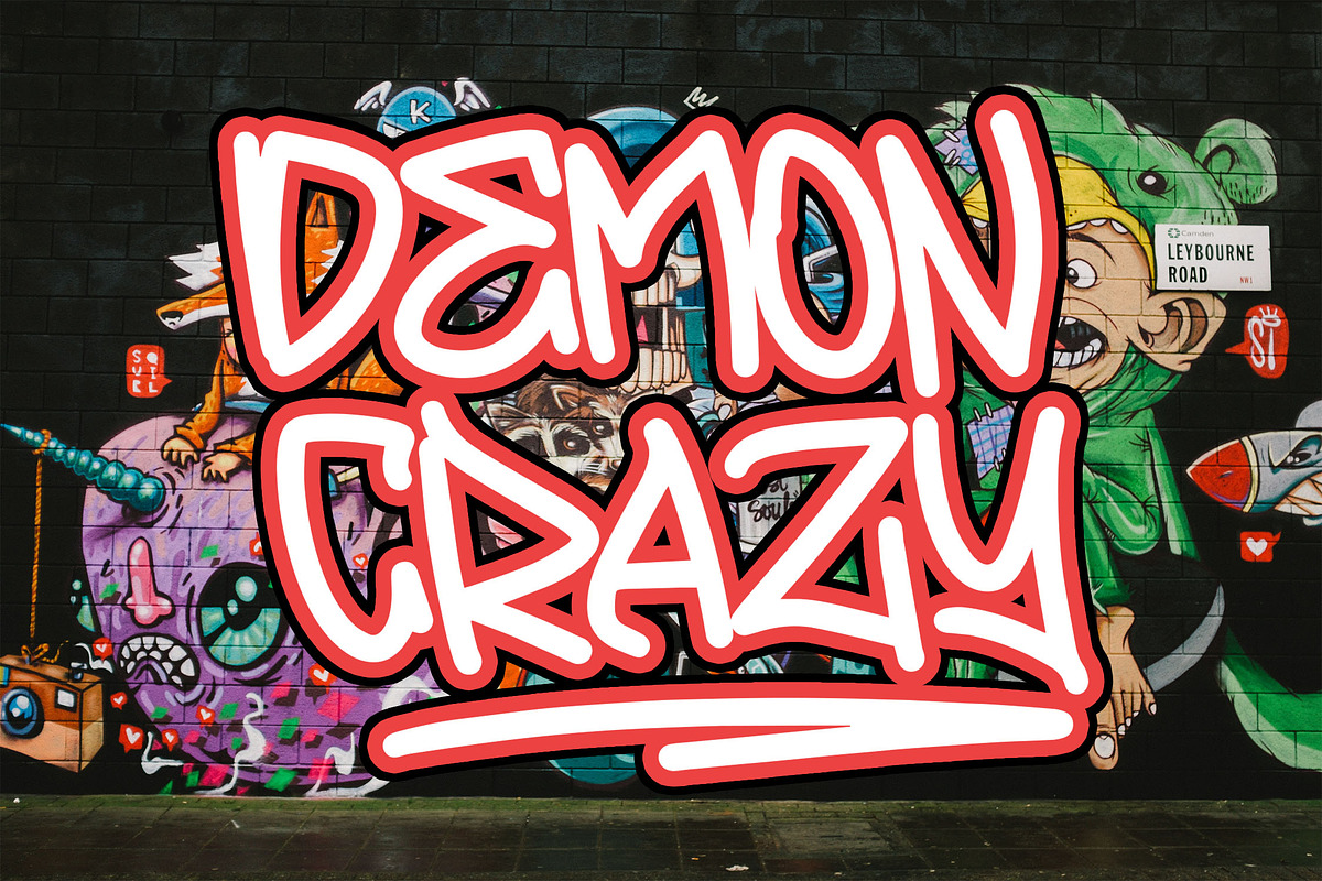 SEQARO Boldline Graffiti Font, a Handwritten Font by NTC Graphic (Photo 6 of 9)