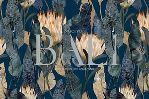 Bali, Luxury Tropic Seamless Pattern