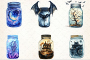 Halloween Mason Jar Clipart, an Illustration by Rose Art (Thumbnail 3 of 4)