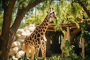 Young giraffe at the zoo, an Animal Photo by AlyaAnd