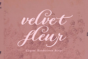 Velvet Fleur - Elegant Script Font, a Script Font by Mneme (Thumbnail 1 of 11)