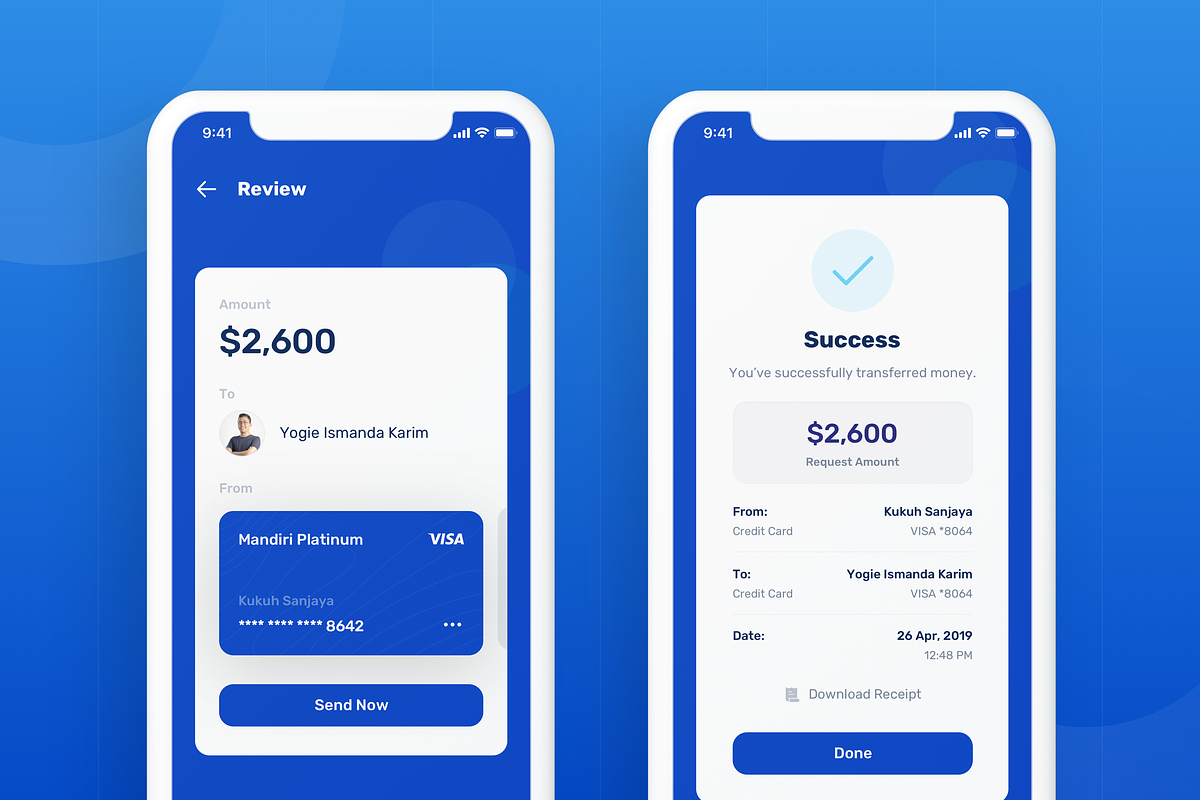 Banky -  Finance App UI Kit, an App Template by Designspace (Photo 6 of 7)
