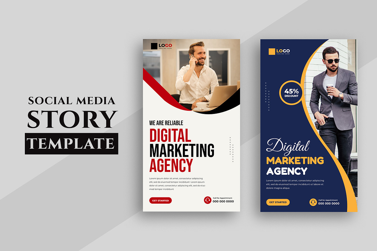 Digital Marketing Agency Social Medi, a Social Media Template by nandinigraphics