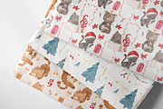 CAT CHRISTMAS. Watercolor clipart, an Animal Illustration by OlliArtDesign (Thumbnail 7 of 8)