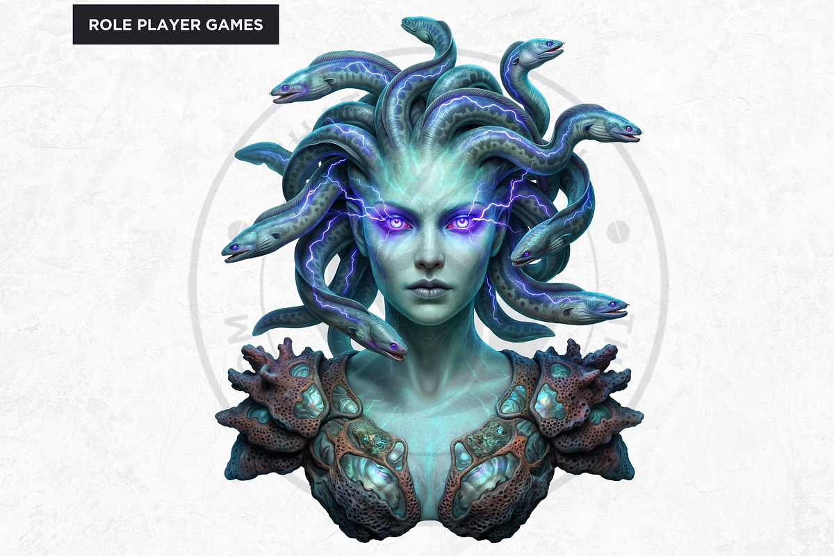 Legends of the Deep Cliparts, a Person Illustration by ThatsDesignArt (Photo 6 of 15)