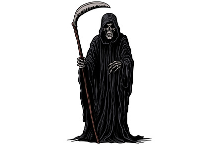 Grim Reaper Colored, an Object Illustration by Malchev