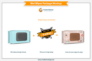 Wet Wipes Package Mockup