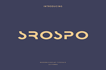 Srospo - Modern Futuristic Typeface