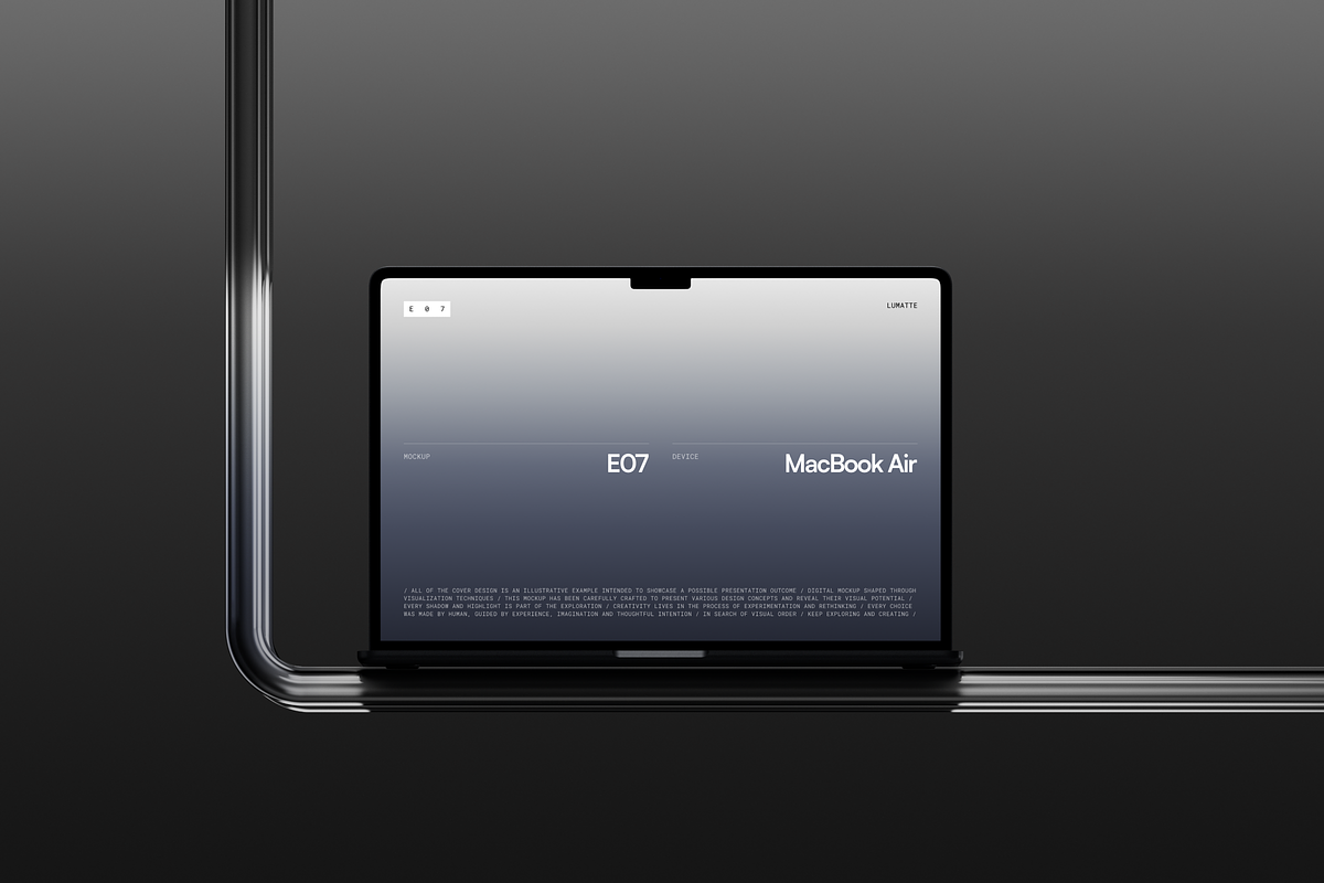 MacBook Air Collection E07 Mockup 2, a Mac Mockup by Lumatte (Photo 2 of 5)