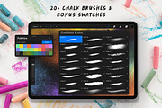 Procreate Chalk Sketch Brushes, a Brush Add-On by Nurmiftah (Thumbnail 4 of 9)