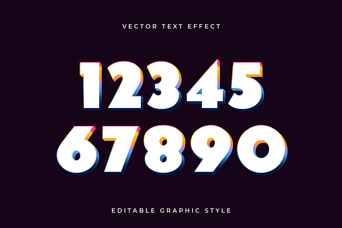 Bold Gradient Edge Text Effect preview 2