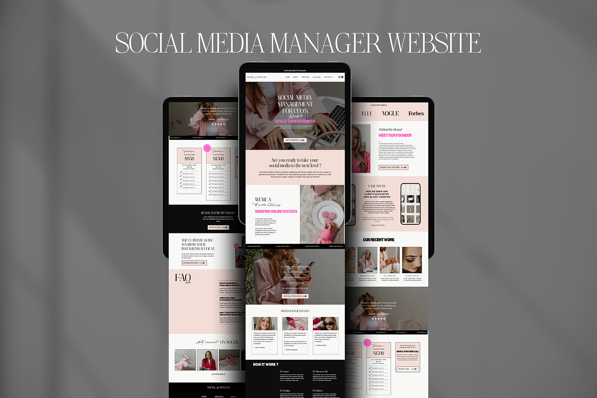 Luxury Canva Website Template, a Landing Page Template by My Template Studio (Photo 6 of 14)