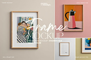 Wall Art Poster Frame Mockup | PSD, a Household Mockup by momomockps (Thumbnail 2 of 7)