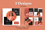 Coral Fashion Sale Flyer Pack, a Branding & Logo Template by Aban's World (Thumbnail 1 of 4)