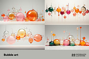 Bubble art. 22 images, a Decorative Illustration by Handmadefont (Thumbnail 2 of 9)