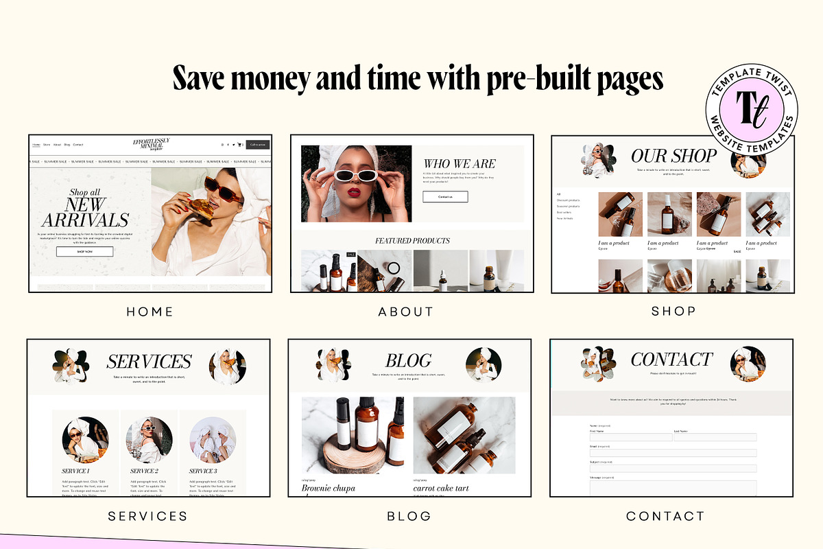 Minimal Squarespace Template, a Squarespace Template by Template Twist Shop (Photo 6 of 10)