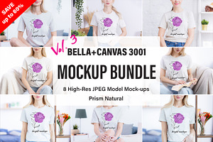 Bella Canvas 3001 Mockup Bundle