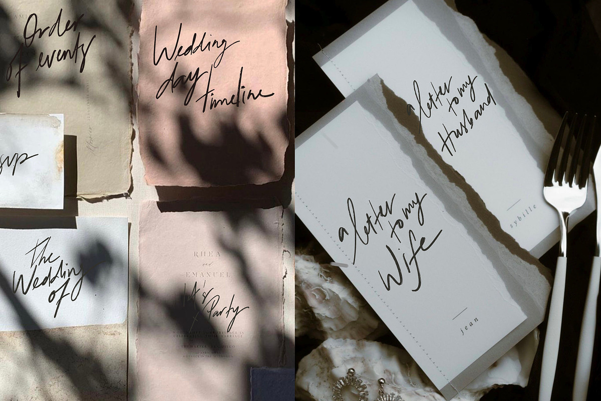 100 hand lettered PNG Wedding Sign, a Handwritten Font by Ivyandpalette (Photo 2 of 6)