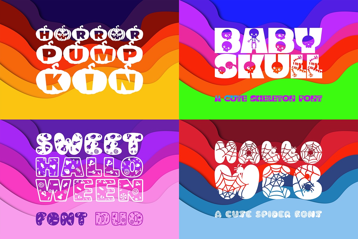 The Halloween Font Bundle, a Font by WADLEN (Photo 5 of 6)