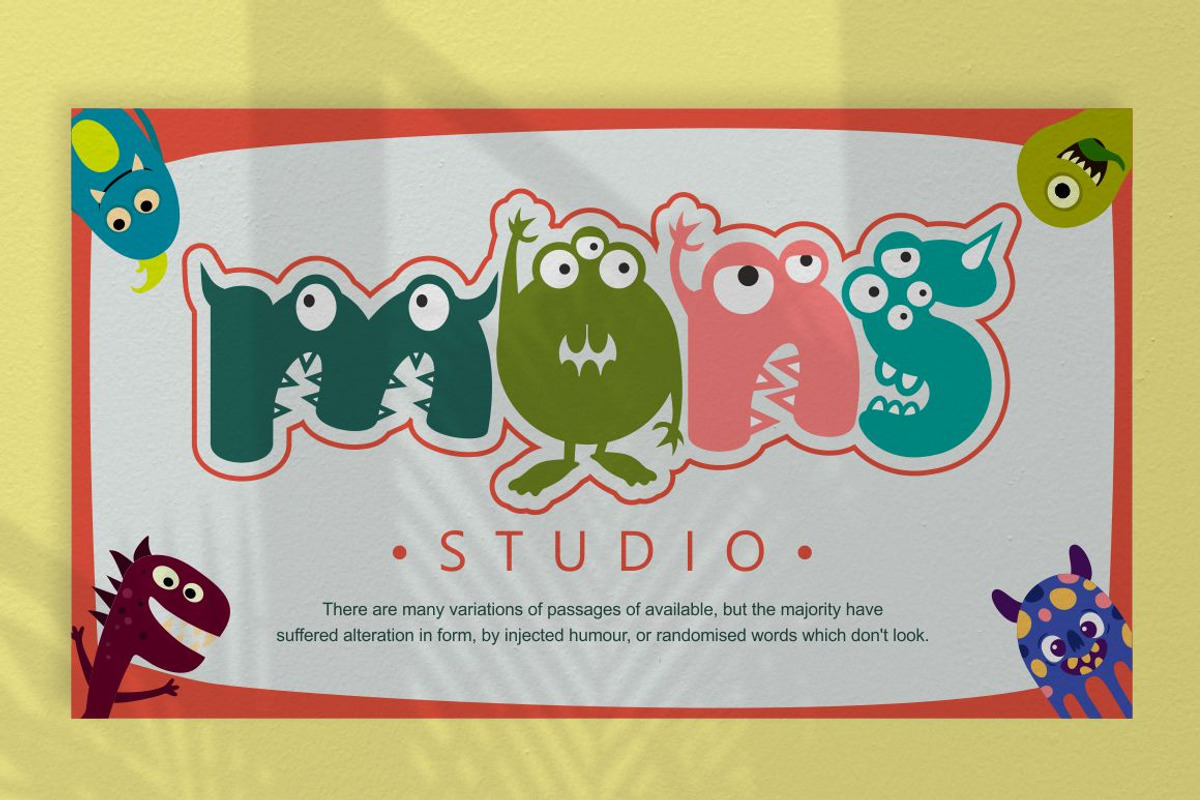 Friendly Monster - Character Font, a Font by PutraCetol Studio (Photo 4 of 11)