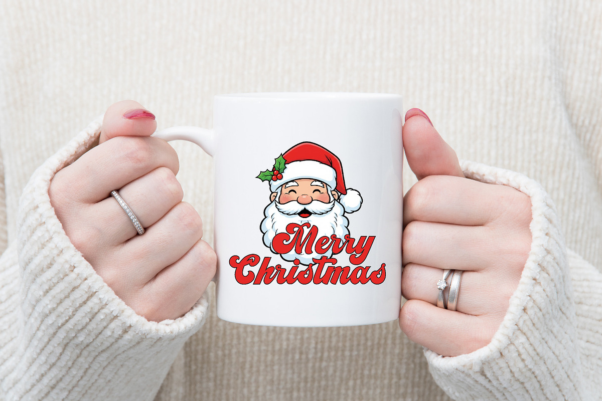 Merry Christmas, Santa PNG, an Illustration by Designking (Photo 3 of 4)