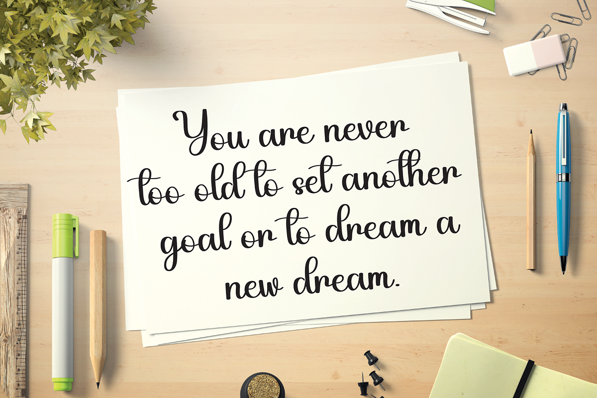 Graceful Bright | Script Font, a Handwritten Font by Scratchones (Photo 5 of 9)